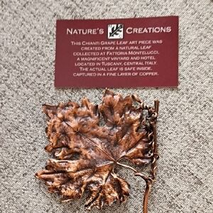 Nature's Creations Chianti Grape Leaf Brooch